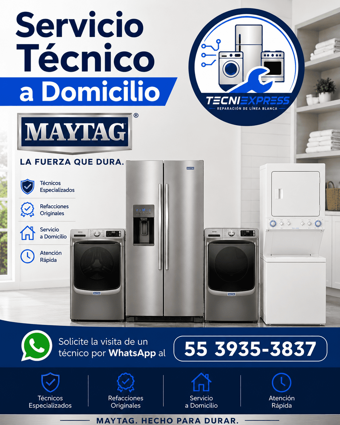 SERVICIO TÉCNICO MAYTAG CDMX